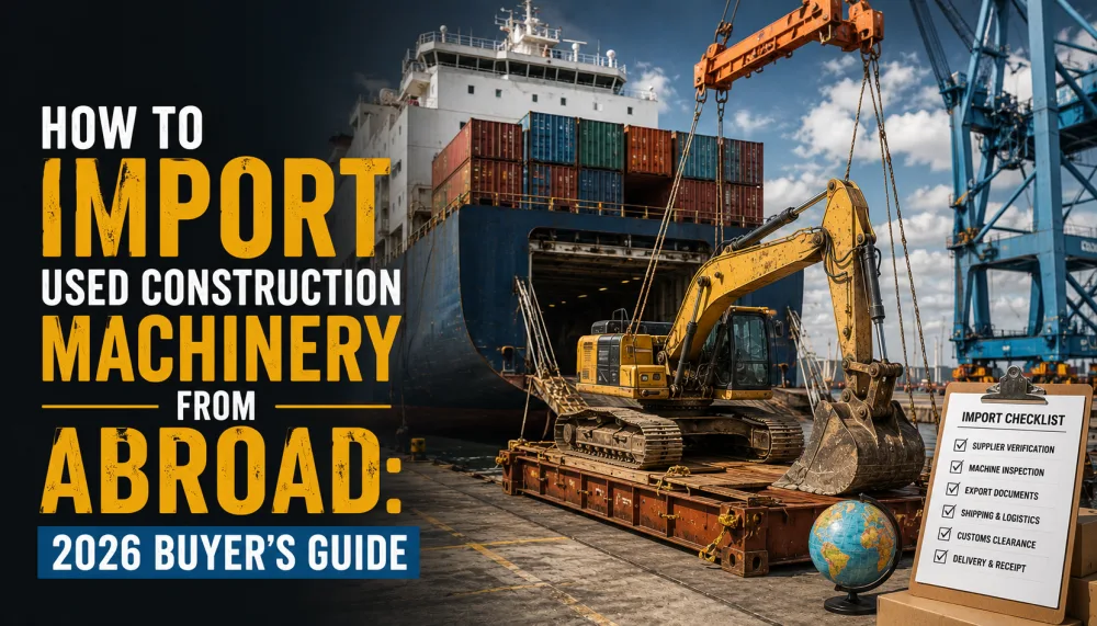 How to Import Used Construction Machinery from Abroad: 2026 Buyer's Guide