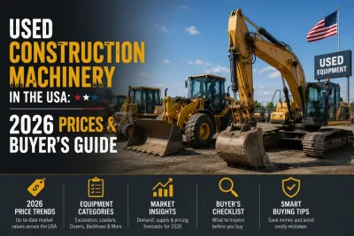 Used Construction Machinery in the USA: 2026 Prices & Buyer's Guide