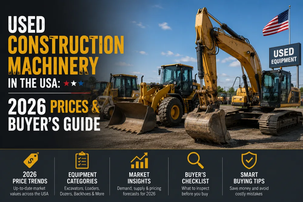 Used Construction Machinery in the USA: 2026 Prices & Buyer's Guide